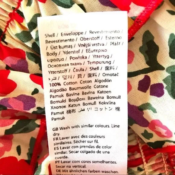 Na-kd Smocked Wildflower Print Cotton Dress NWT Size US XS (EUR 34)NWT - Picture 9 of 14